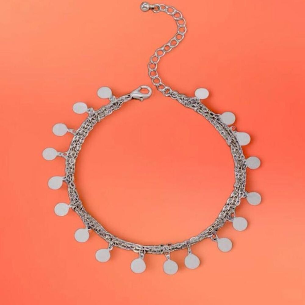 2000s style boho layered ankle bracelet